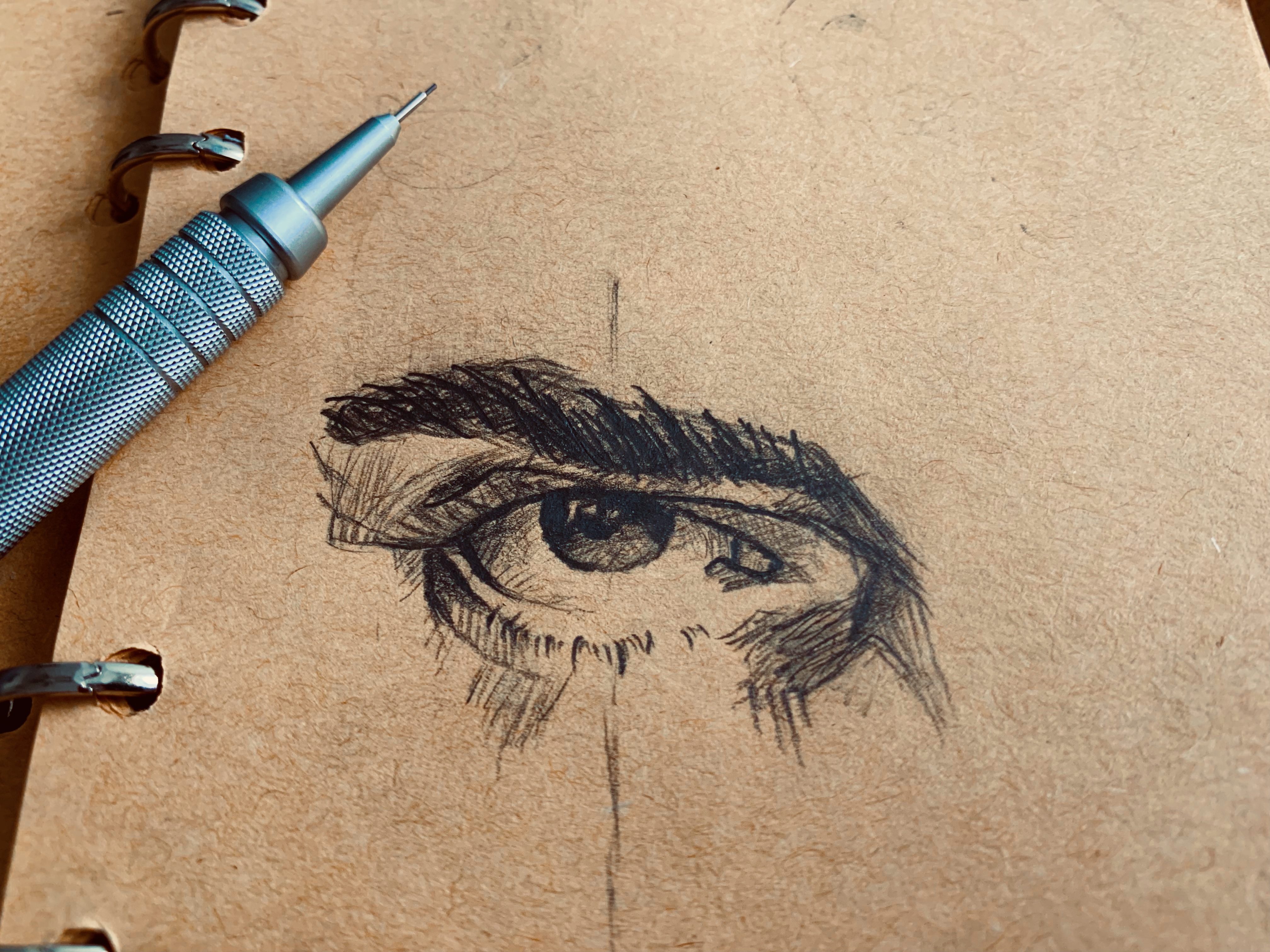 drawing of eye